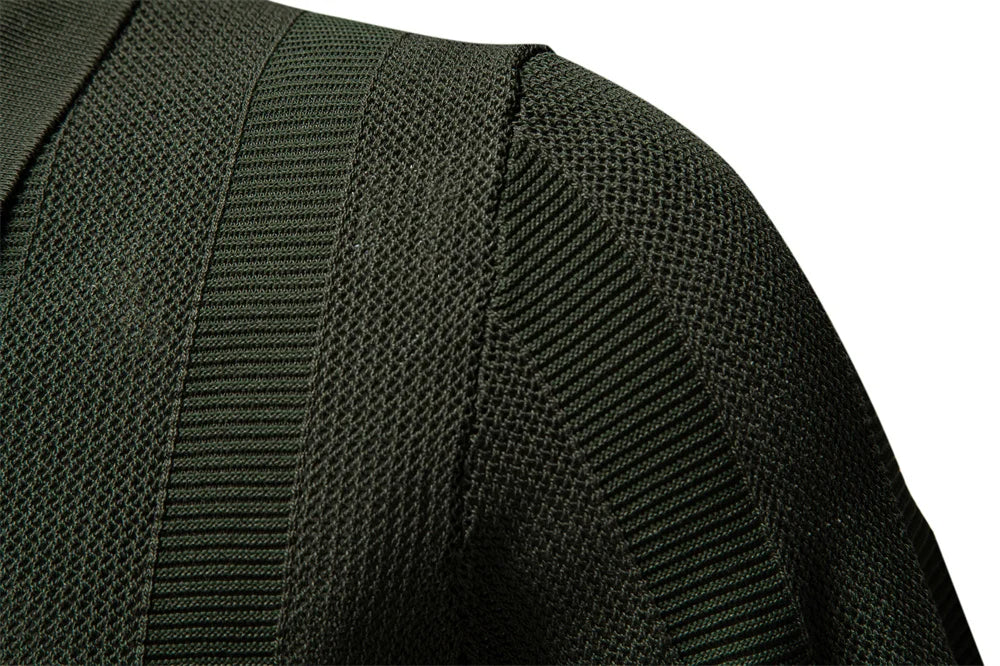 Enfärgad stickad mesh polo shirt