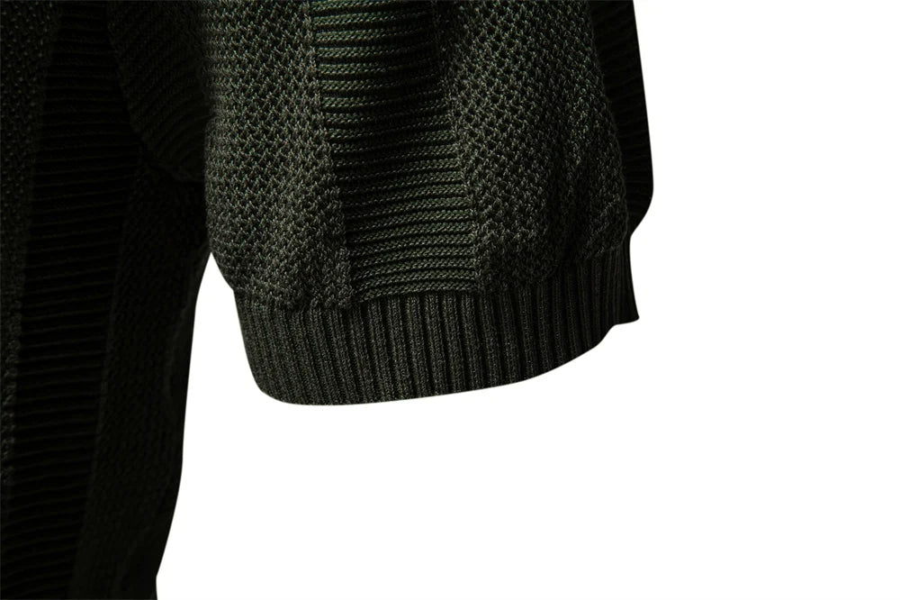 Enfärgad stickad mesh polo shirt