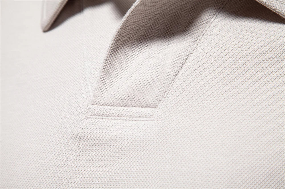 Långärmad polo shirt med krage