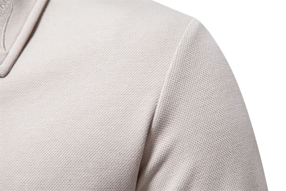 Långärmad polo shirt med krage