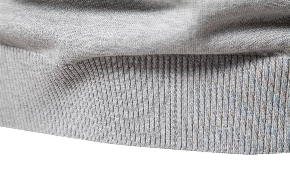 Half zip randig stickad sweater med ståkrage