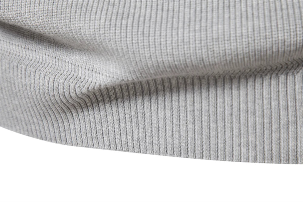 Half zip mock neck sweater