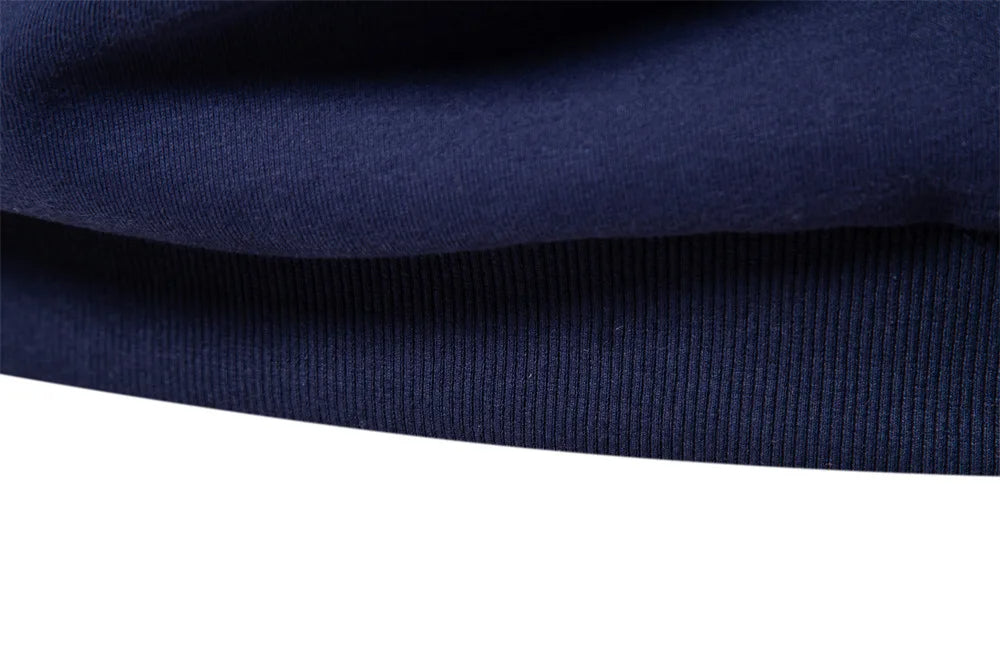Bomullsblandad pullover sweatshirt med polokrage
