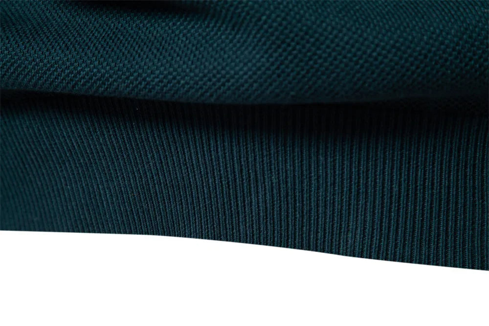 Half zip color block stickad sweater med ståkrage