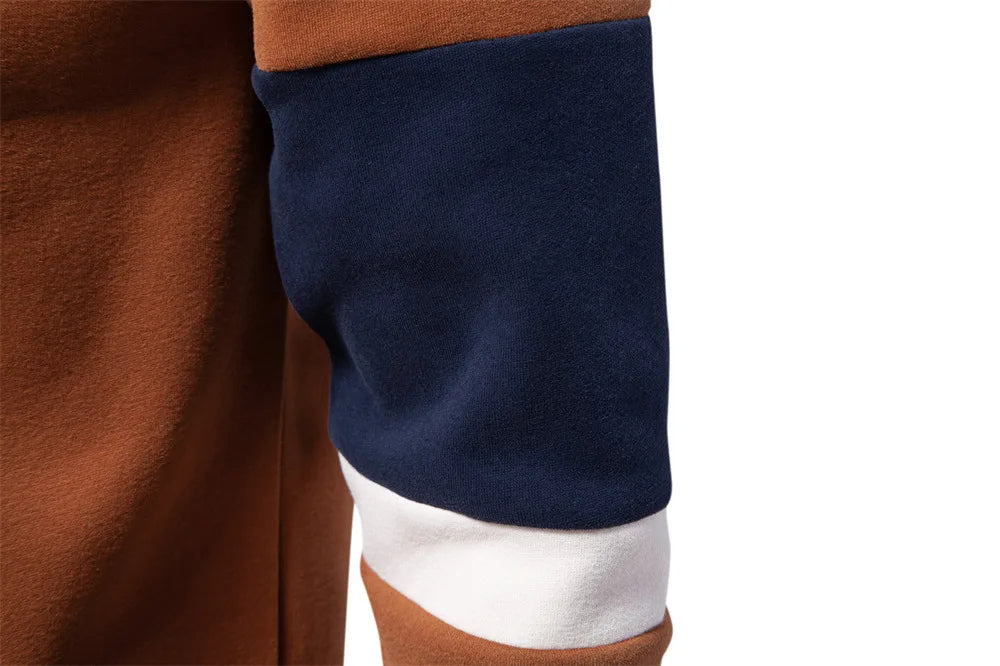 Half zip sweatshirt med polokrage