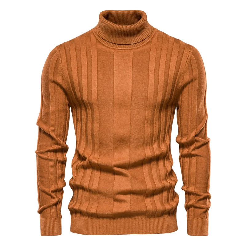 Ribbad turtleneck sweater