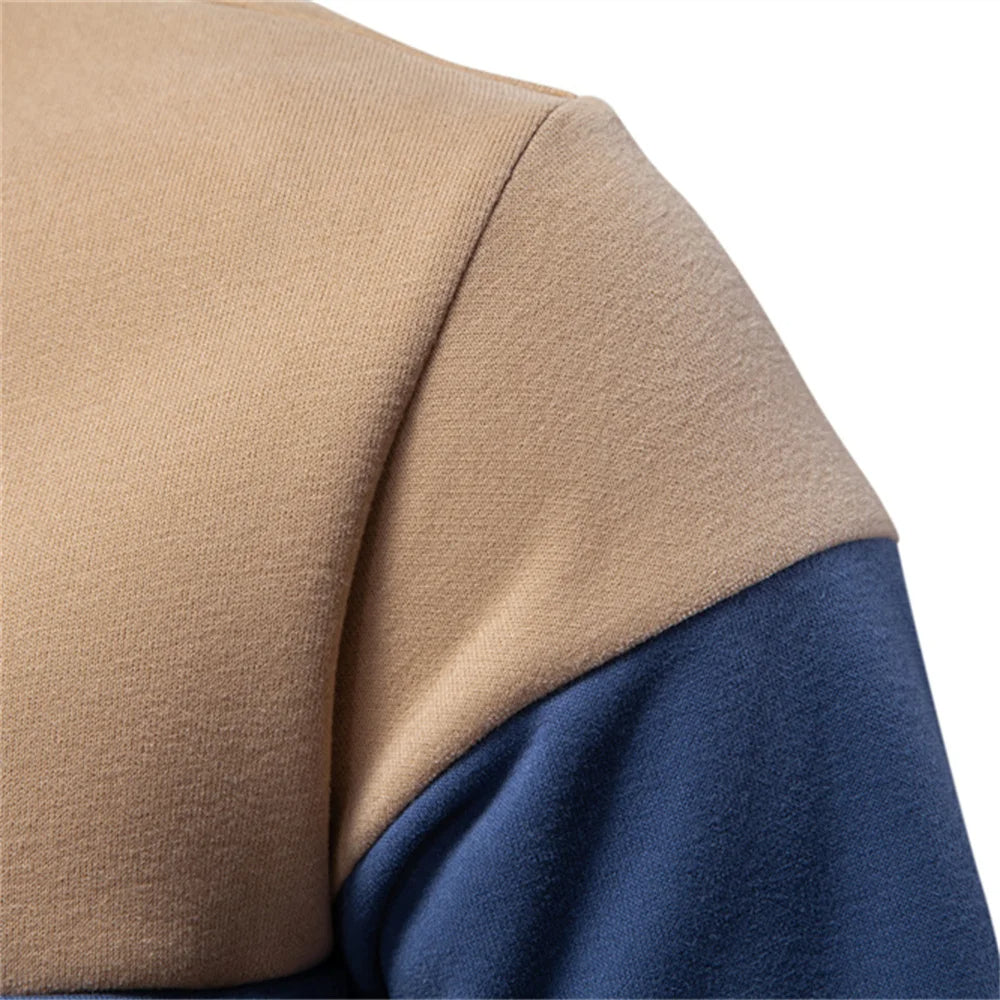 Långärmad polo sweatshirt