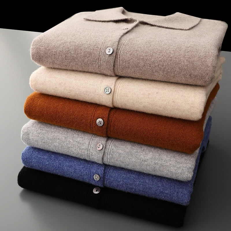 Cardigan i Ull och Cashmere