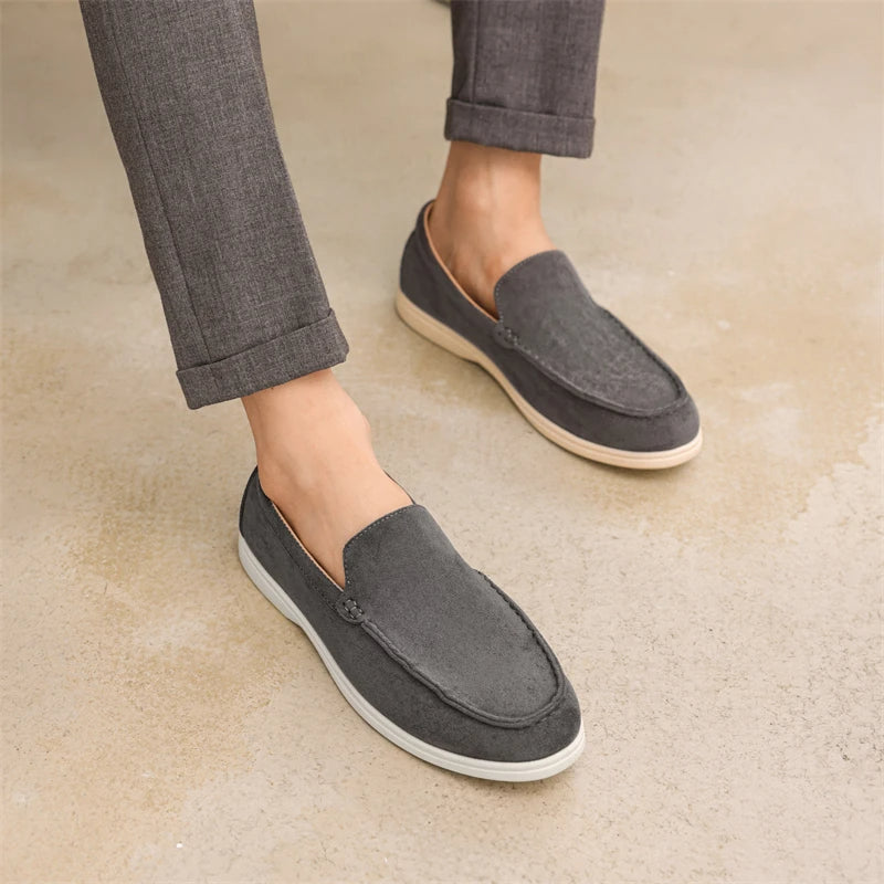 Slip-on loafers i mockaimitation