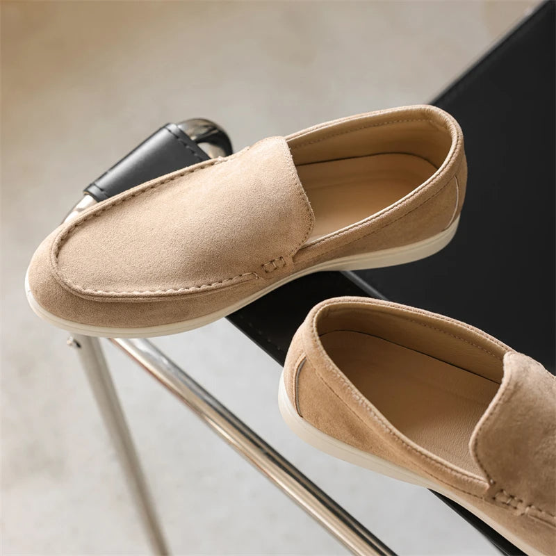 Slip-on loafers i mockaimitation