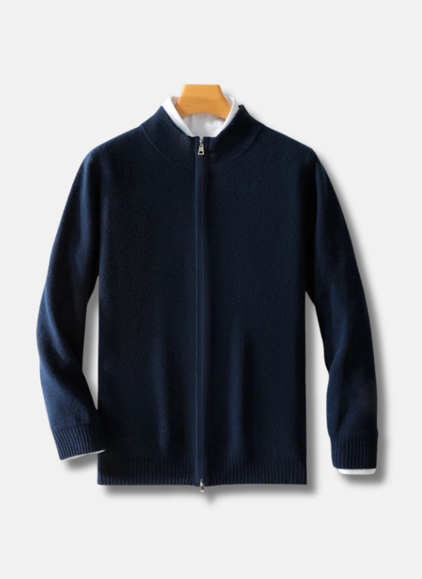 Sweater Merino Zip Herr