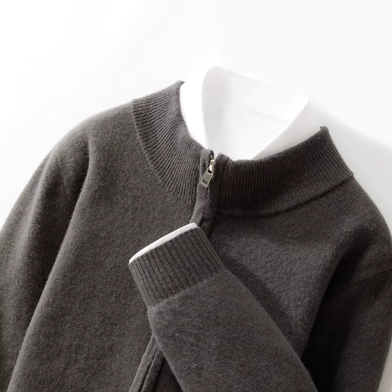Sweater Merino Zip Herr