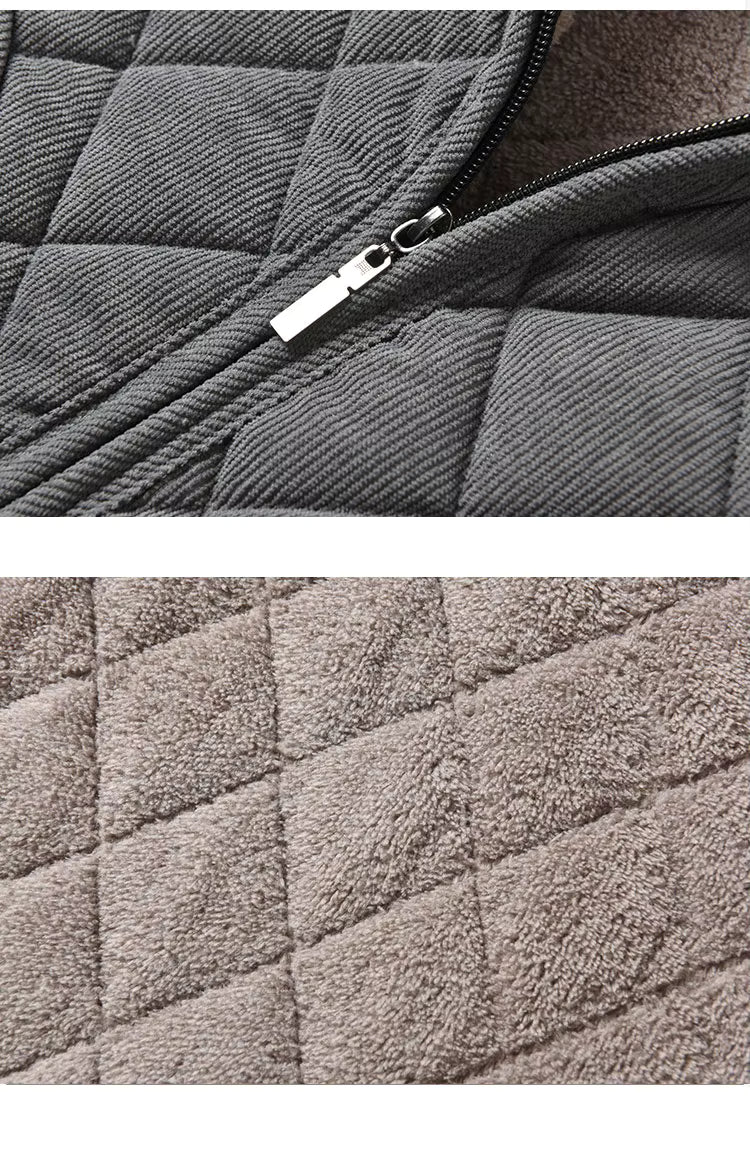 Quiltad väst med fleecefoder