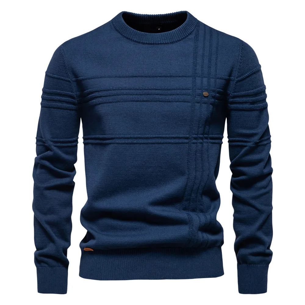 Strukturerad crew neck sweater