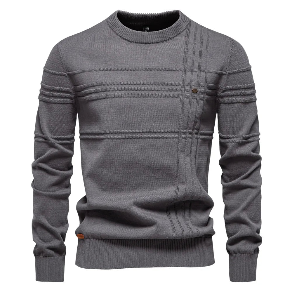 Strukturerad crew neck sweater