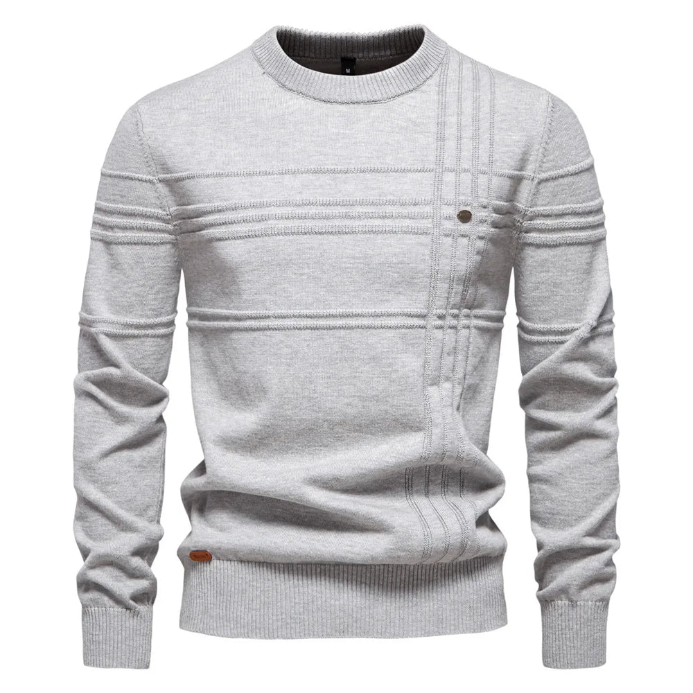 Strukturerad crew neck sweater