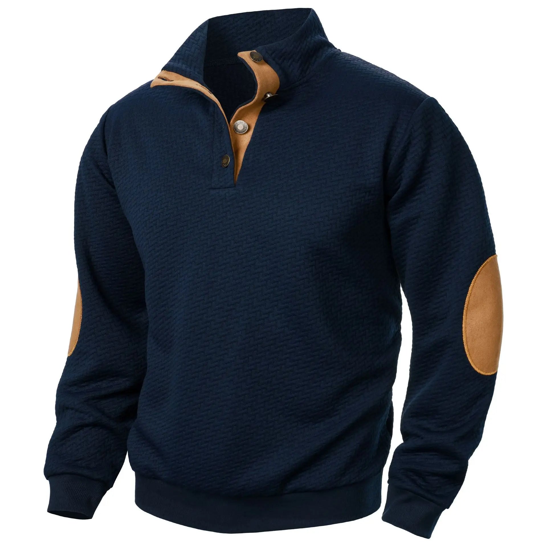 Klassisk sweatshirt med ståkrage