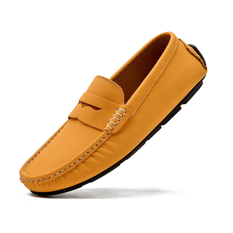 Loafers i spaltläder – klassiska slip-on skor
