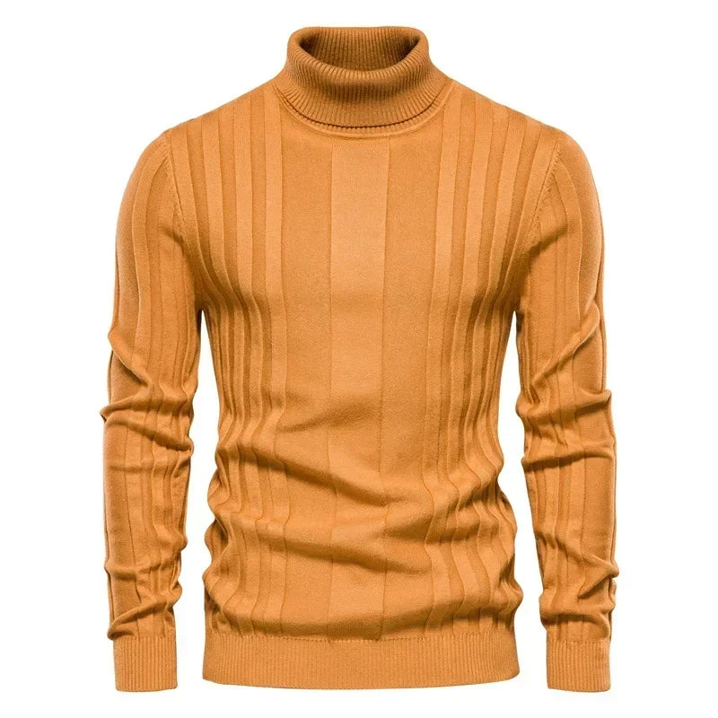 Ribbad turtleneck sweater